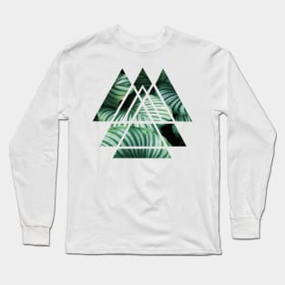 Scared Geometry Triangles Long Sleeve T-Shirt